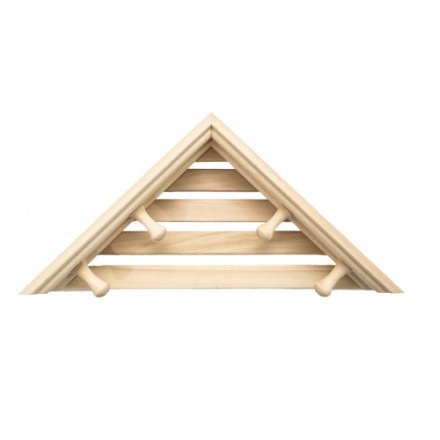 Полка угловая с вешалкой 4 рожка М-46