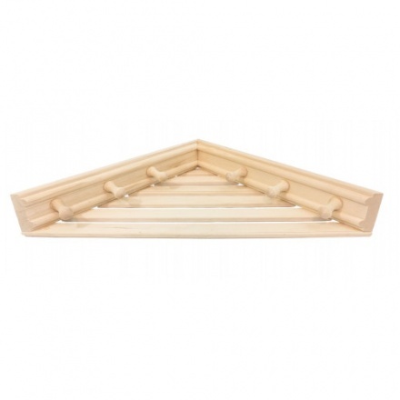 Полка угловая с вешалкой 6 рожков М-47