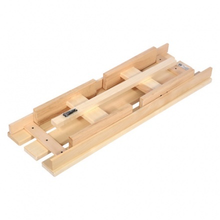 Лавочка разборная 100х33х43 см для бани и сауны (липа) 03600