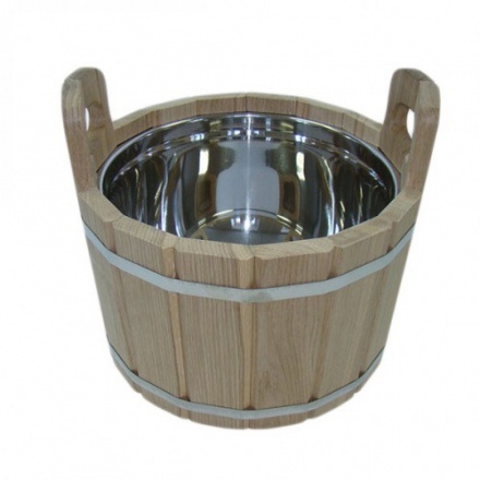 Шайка 10л с нерж вкладкой (ДУБ) (ДЛТ-9)