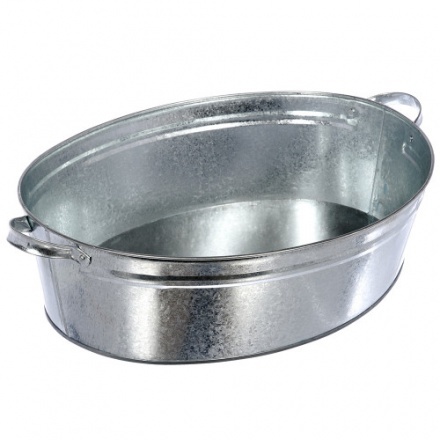 Оцинкованный таз овальный 23л 36552