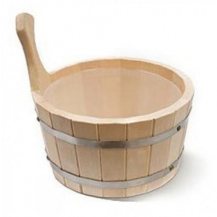 Шайка одноручная 5л с пластиковой вставкой ШП-5