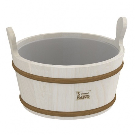 Кадушка SAWO деревянная 9л с пластиковой вставкой 300-ТА
