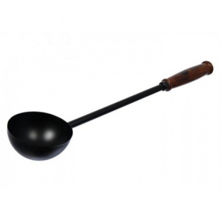 Ковш из стали 45см черный Банные штучки 41352