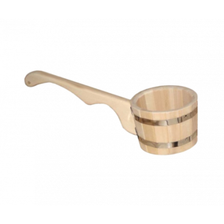 Ковш-черпак 15л бондарный с длинной ручкой 03591