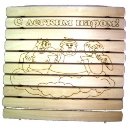 Коврик сидушка для бани с рисунком СГР-С