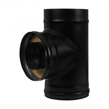 Сэндвич-тройник 90° BLACK AISI 430-0,8 мм утепл. 50 мм