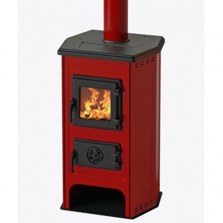 Печь-камин MBS Hit красный