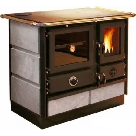 Плита на дровах MBS Thermo Magnum Plus S (с водяным контуром, с камнем)