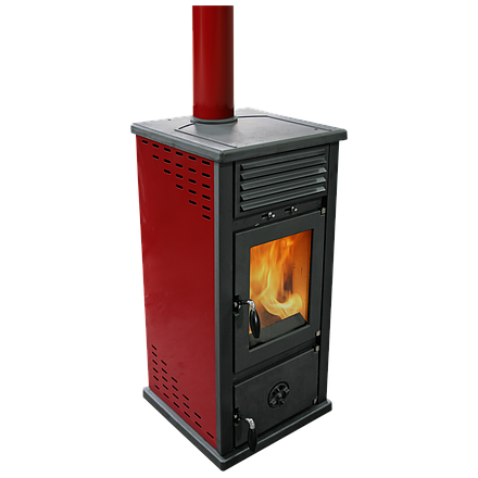 Печь-камин MBS Vesta Plus красная