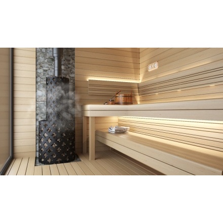 Печь для бани ЭТНА 18 (Панорама) ЗК