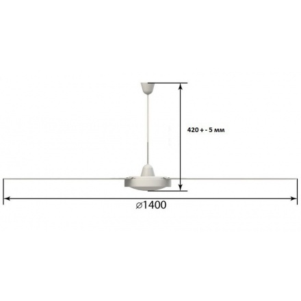 Вентилятор потолочный Агровент МР-1