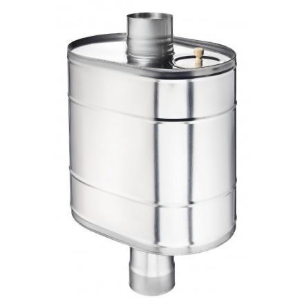 Бак на трубе для печи GS AISI 430-0,5 мм 60 л (штуцер 3/4")