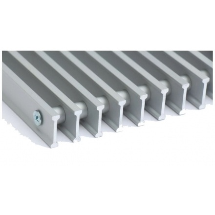 Декоративная решетка Techno Стандарт 250 мм серебро