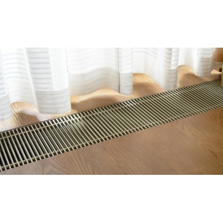 Декоративная решетка Techno Стандарт 200 мм золото