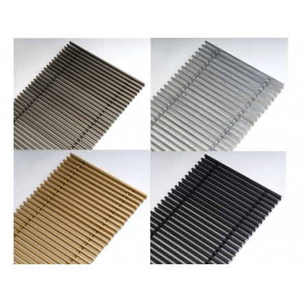 Декоративная решетка Techno Стандарт 300 мм серебро