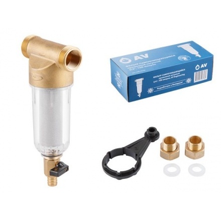 Фильтр магистральный самопромывной AV Engineering 3/4" 100 мкм
