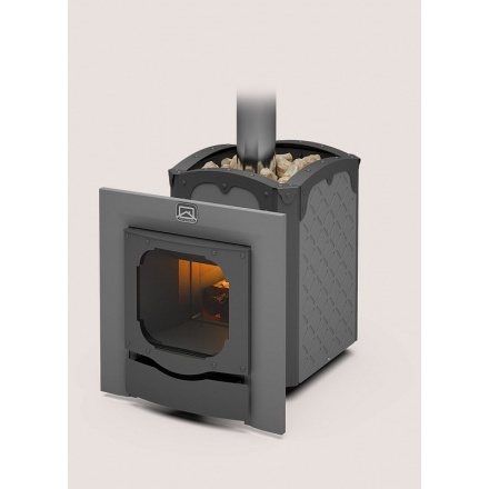 Печь для бани Теплодар Былина-12 Ч Панорама (1.1) (без дверцы)