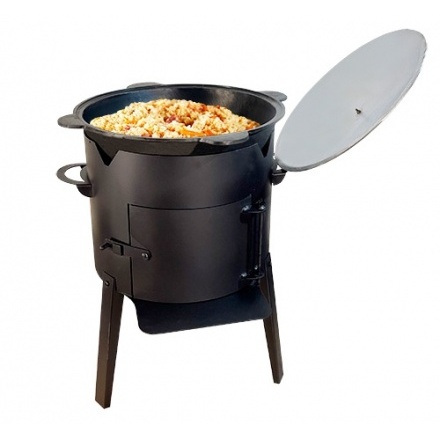 Печь под казан Казанчик 410 с дверцей