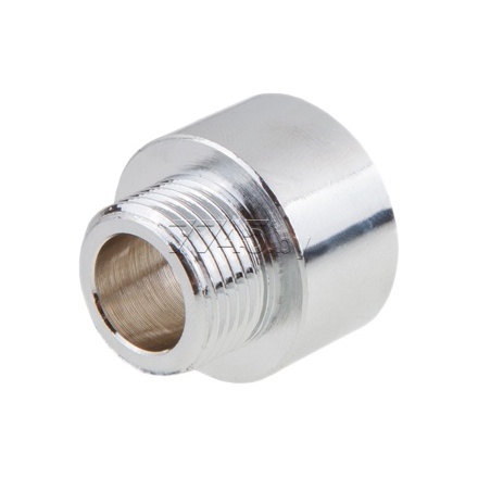 Футорка латунная 1/2"x3/8" с внутренней-наружной резьбой хром GENERAL FITTINGS (260045B040300A)