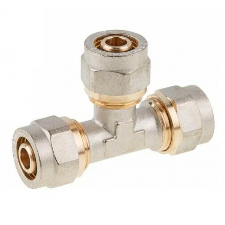 Тройник латунный 1/2"х16 (2.0) с внутренней резьбой AV ENGINEERING (AVE309007)