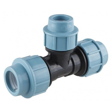 Тройник ПНД компрессионный переходной AV ENGINEERING