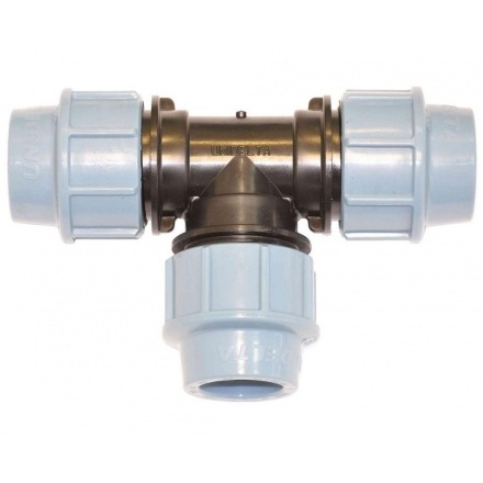 Тройник ПНД компрессионный 25 UNIDELTA (1005025000001)