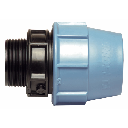 Муфта ПНД компрессионная 32х1" с наружной резьбой UNIDELTA (1003032004001)