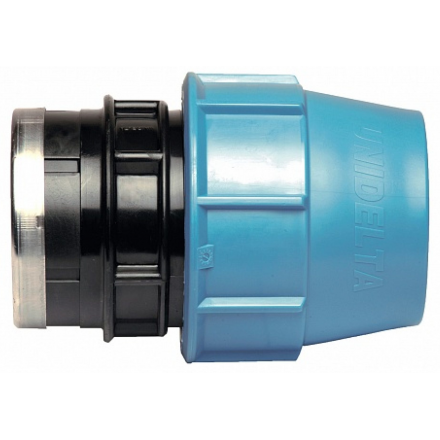 Муфта ПНД компрессионная 20х3/4" с внутренней резьбой UNIDELTA (1004020003001)