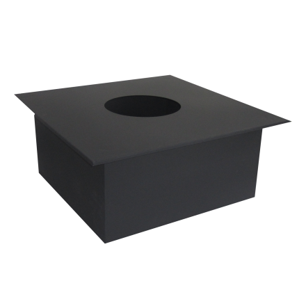 Потолочно-проходной узел (ППУ) КПД ЧЕРНЫЙ под сэндвич (450x450)