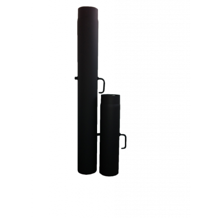 Труба с шибером 1000 мм КПД ЧЕРНЫЙ