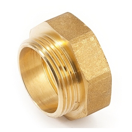 Футорка латунная 1/4"х1/2" с внутренней-наружной резьбой GENERAL FITINGS (260044H040200H)