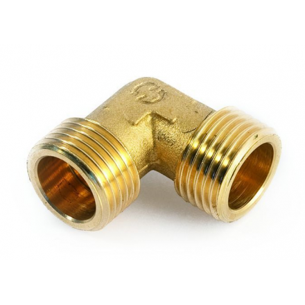 Угольник латунный 1/2" с наружной резьбой GENERAL FITINGS (270020H040400A)