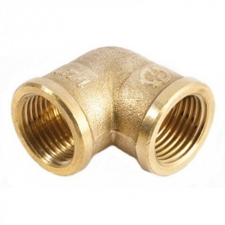 Угольник латунный 3/4" с внутренней резьбой GENERAL FITINGS (270025H050500A)