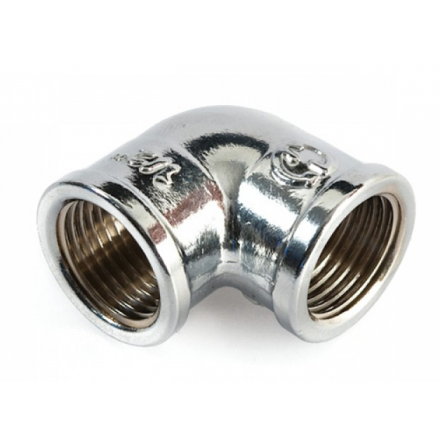 Угольник латунный 3/4" с внутренней резьбой хром GENERAL FITTINGS (270025B050500A)