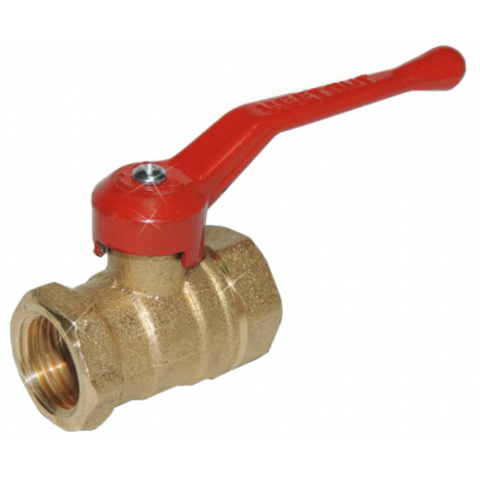 Кран шаровой 1/2" внутренняя резьба, ручка ЦВЕТЛИТ (ЦРБ0061)