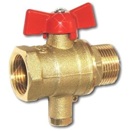 Кран шаровой 1/2" для термодатчика ЦВЕТЛИТ (ЦРБ0100)