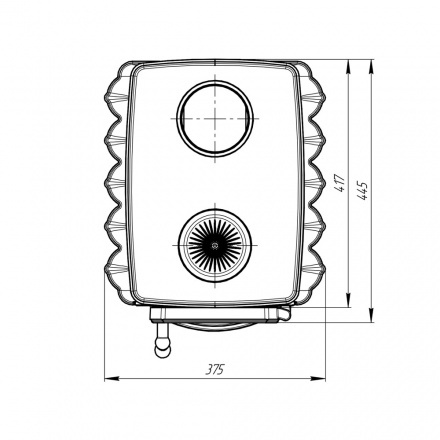 Печь-камин ProMetall Бахтинка