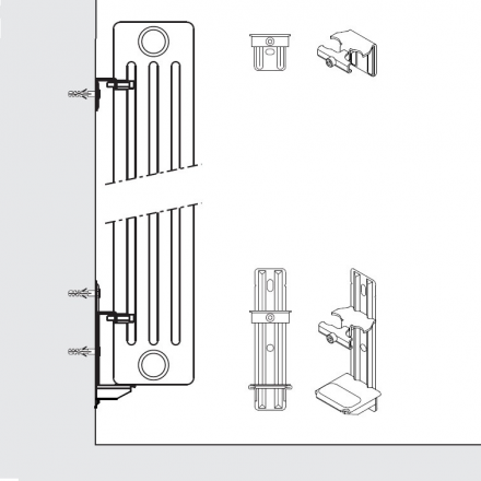 Монтажный комплект для радиатора Arbonia ZB02380001