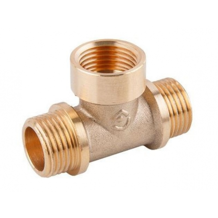 Тройник латунный наружная-внутренняя-наружная 1/2" AV ENGINEERING (AVE306007)