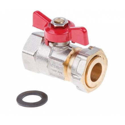 Кран шаровый с накидной гайкой 3/4х3/4 PN40 AV ENGINEERING (AVE096002)