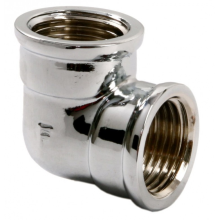 Колено Ferro вр-нр 3/8 хром K09C