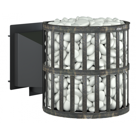 Печь для бани ЭТНА 24 (Панорама) "М" Ковка