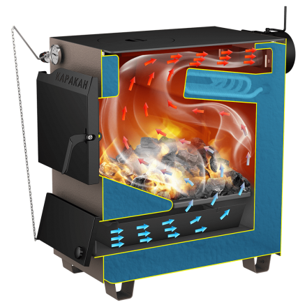 Твердотопливный котел СТЭН Каракан 16ТПЭВ-3 (двухконтурный)