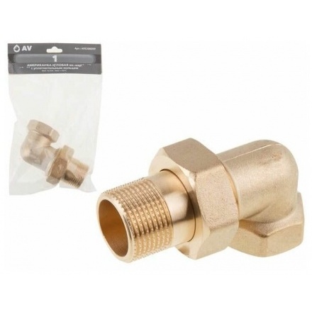 Американка угловая 1" с внутренней-наружной резьбой AV Engineering (AVE308009)