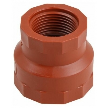 Муфта ПП 1"х3/4" переходная с внутренней резьбой коричневая AV ENGINEERING (AVE159017)