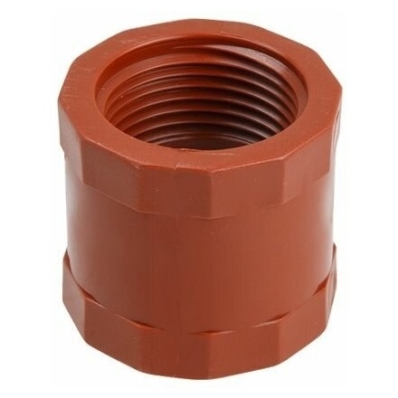 Муфта ПП 1/2" с внутренней резьбой коричневая AV ENGINEERING (AVE159012)