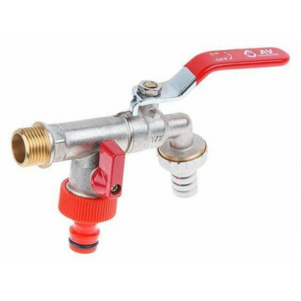 Кран шаровый садовый 1/2 AV ENGINEERING (AVE167003)