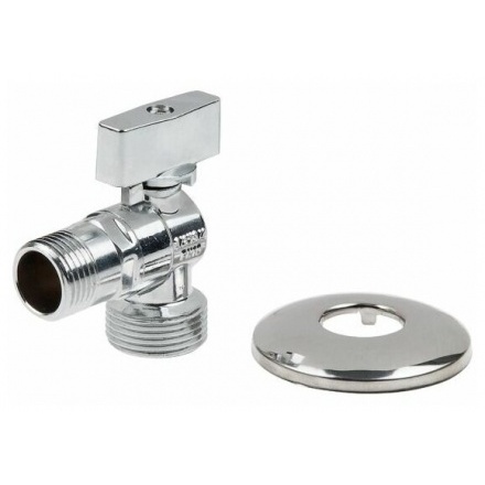 Кран шаровой 1/2"х3/4" для стиральной машины хром AV ENGINEERING (AVE3923412)