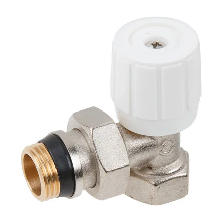 Кран вентильный для радиатора угловой 1/2" с наружной резьбой AV ENGINEERING (AVE394012)